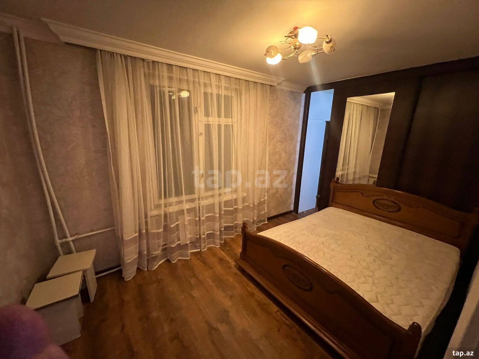 2-otaqlı mənzil kirayə verilir, Inşaatçılar m., 45 m² (7)