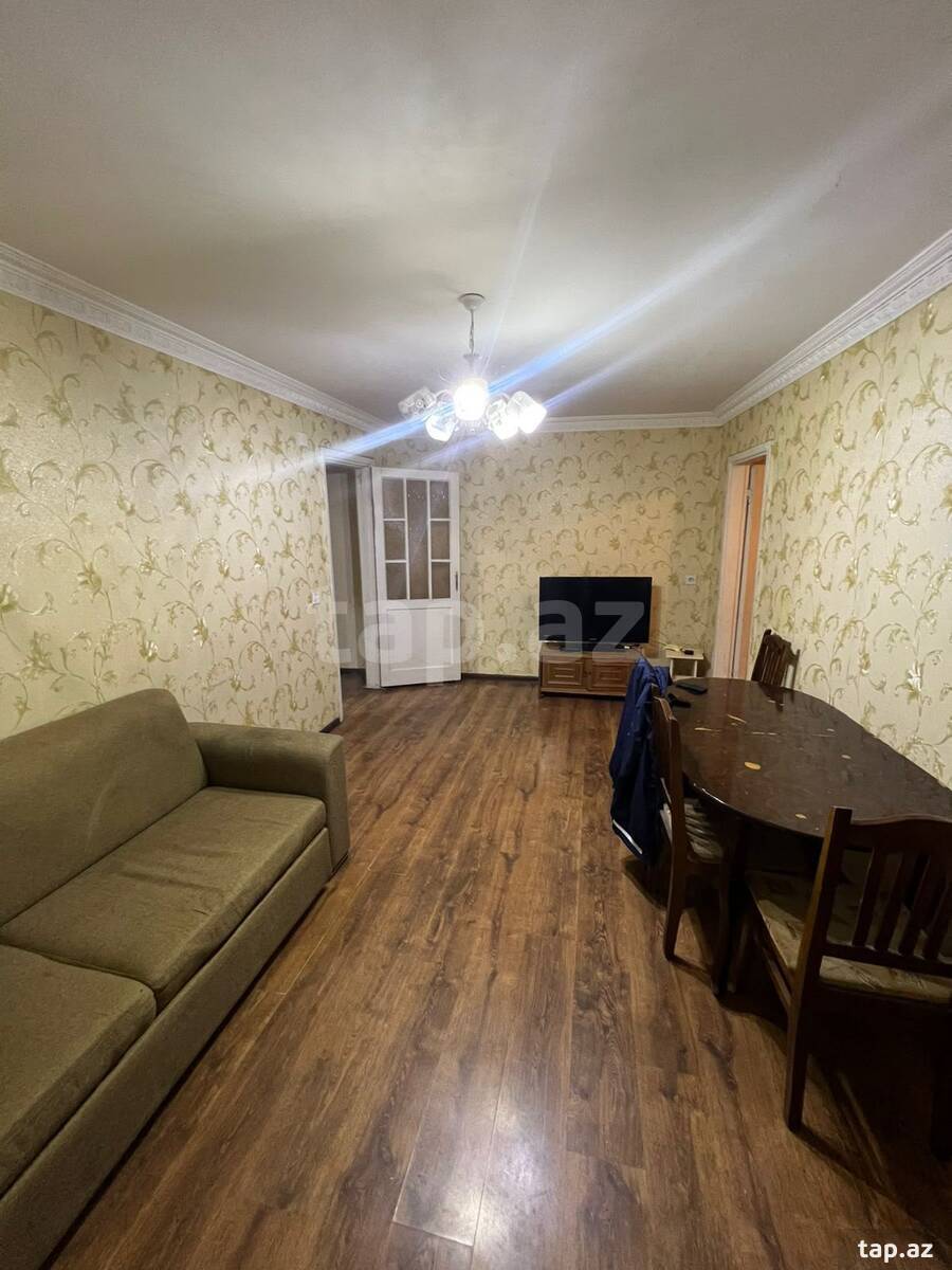 2-otaqlı mənzil kirayə verilir, Inşaatçılar m., 45 m² (4)