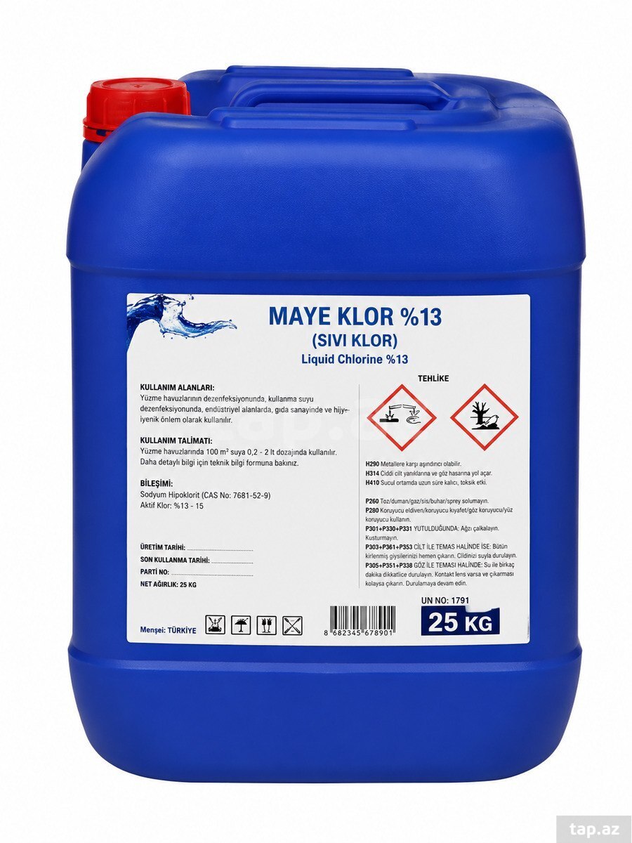 Mayə xlor 13% 25 kq — 1