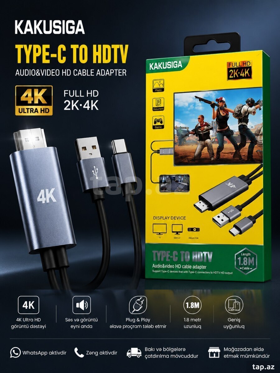 Type-C to HDMI 4K Adapter Kabel (3)