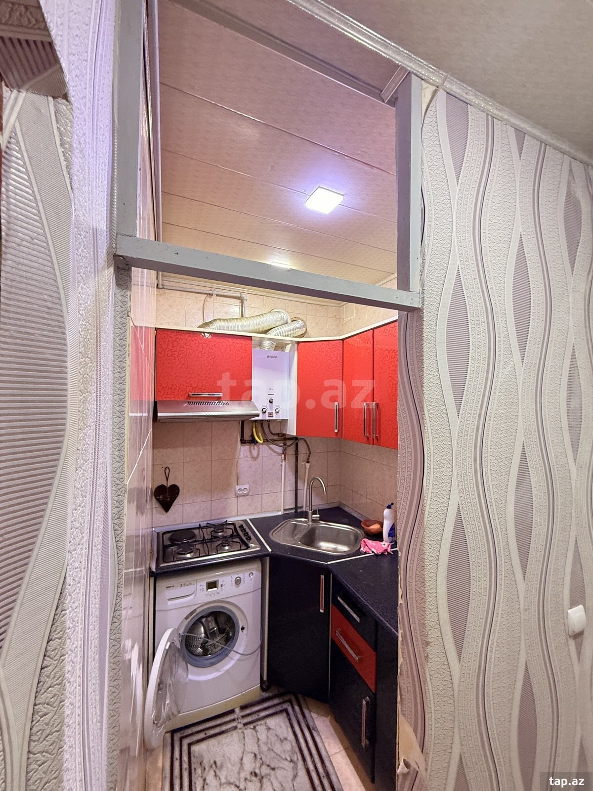 2-otaqlı mənzil kirayə verilir, Nəsimi m., 30 m² (4)