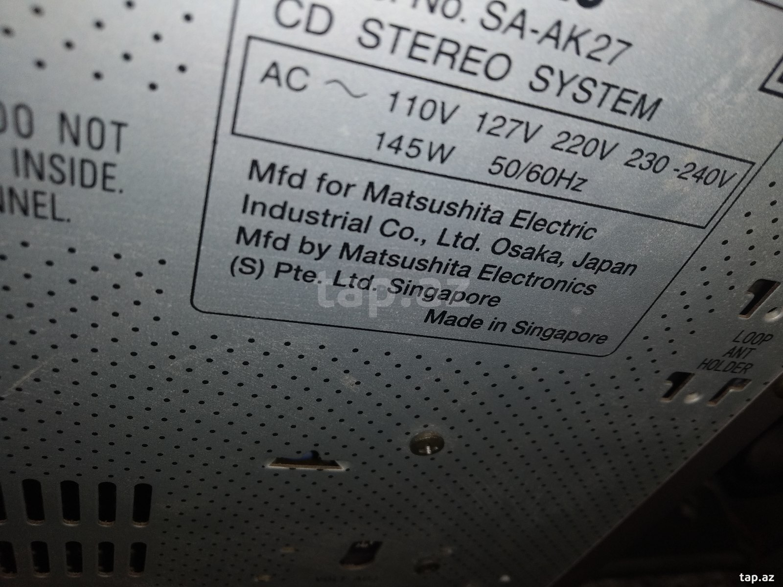 Musiqi mərkəzi Panasonic (2)