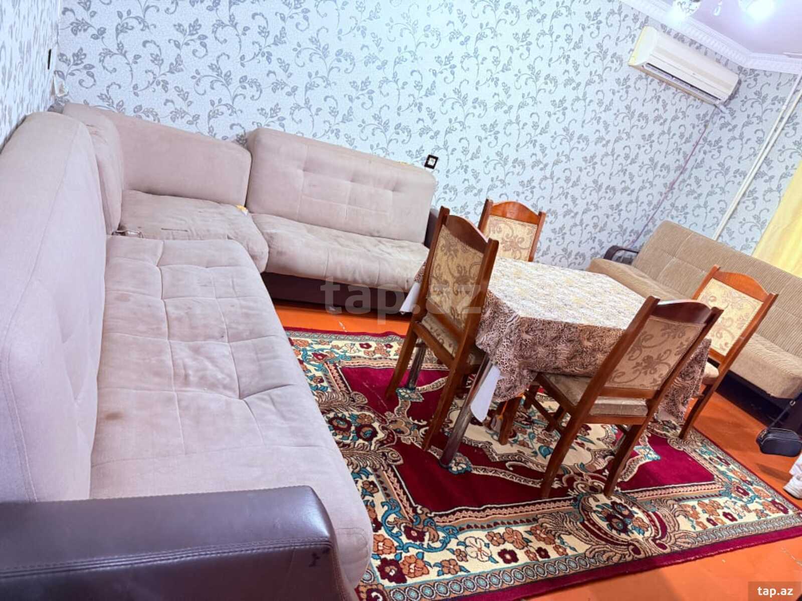 1-otaqlı mənzil kirayə verilir, İnşaatçılar m., 35 m²