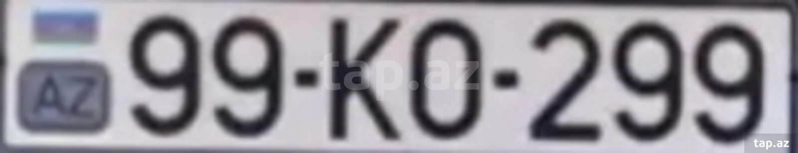 Avtomobil qeydiyyat nişanı -99-KO-299