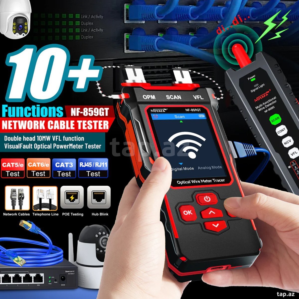 NOYAFA NF-859GT 10-in-1 Multifunction Network Cable Tester (4)