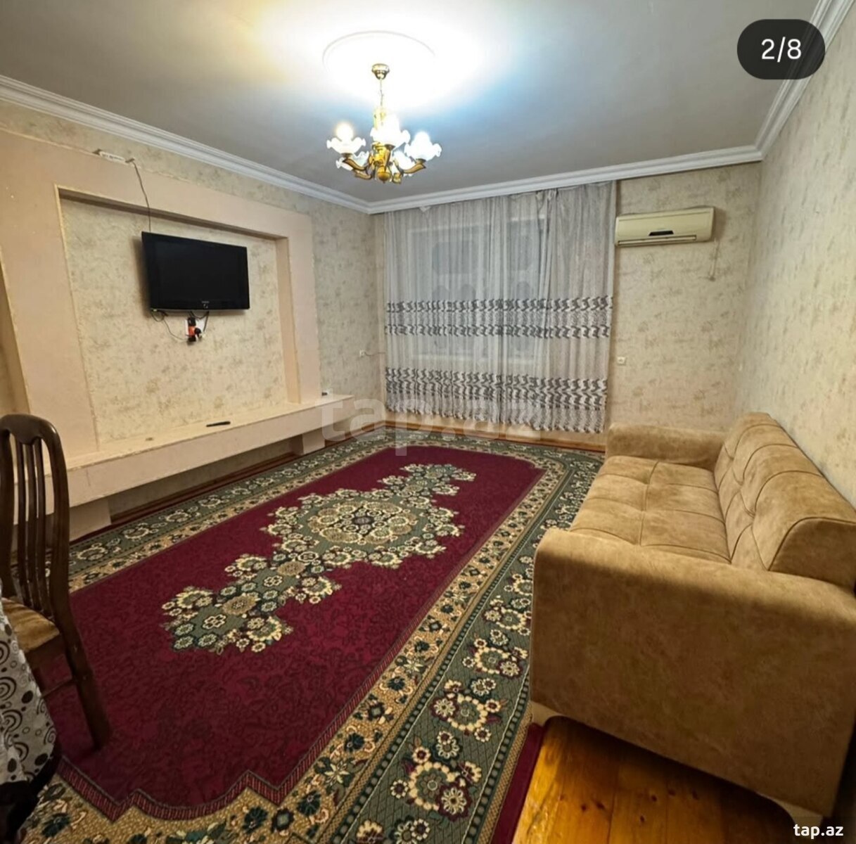 2-otaqlı mənzil kirayə verilir, Şirvan ş., 55 m²