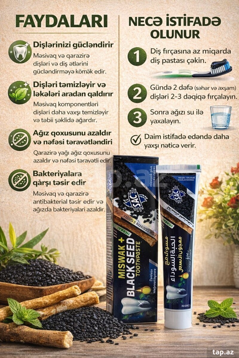 Diş məcunu "SAC Bamboo Charcoal Toothpaste" (4)