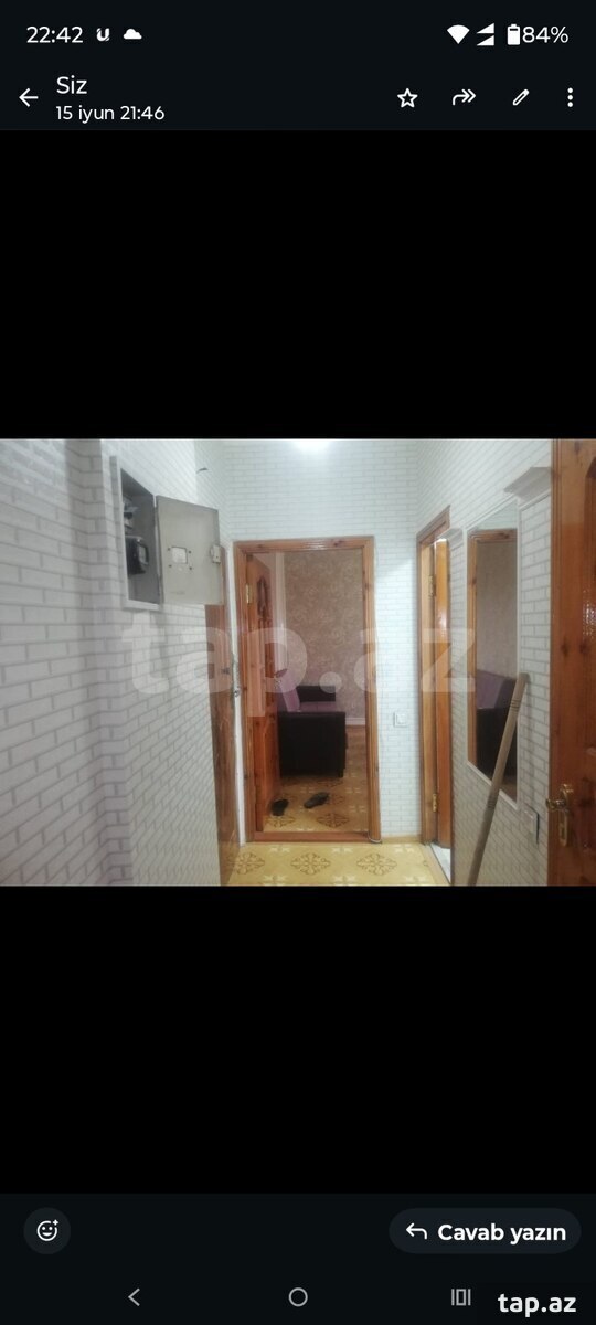 2-otaqlı mənzil kirayə verilir, Əlövsət Əbdürrəhim küç., 48 m² (6)