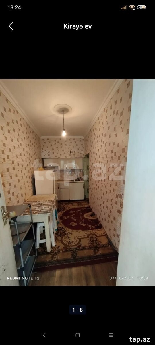 1-otaqlı mənzil kirayə verilir, 28 May m., 35 m² (7)