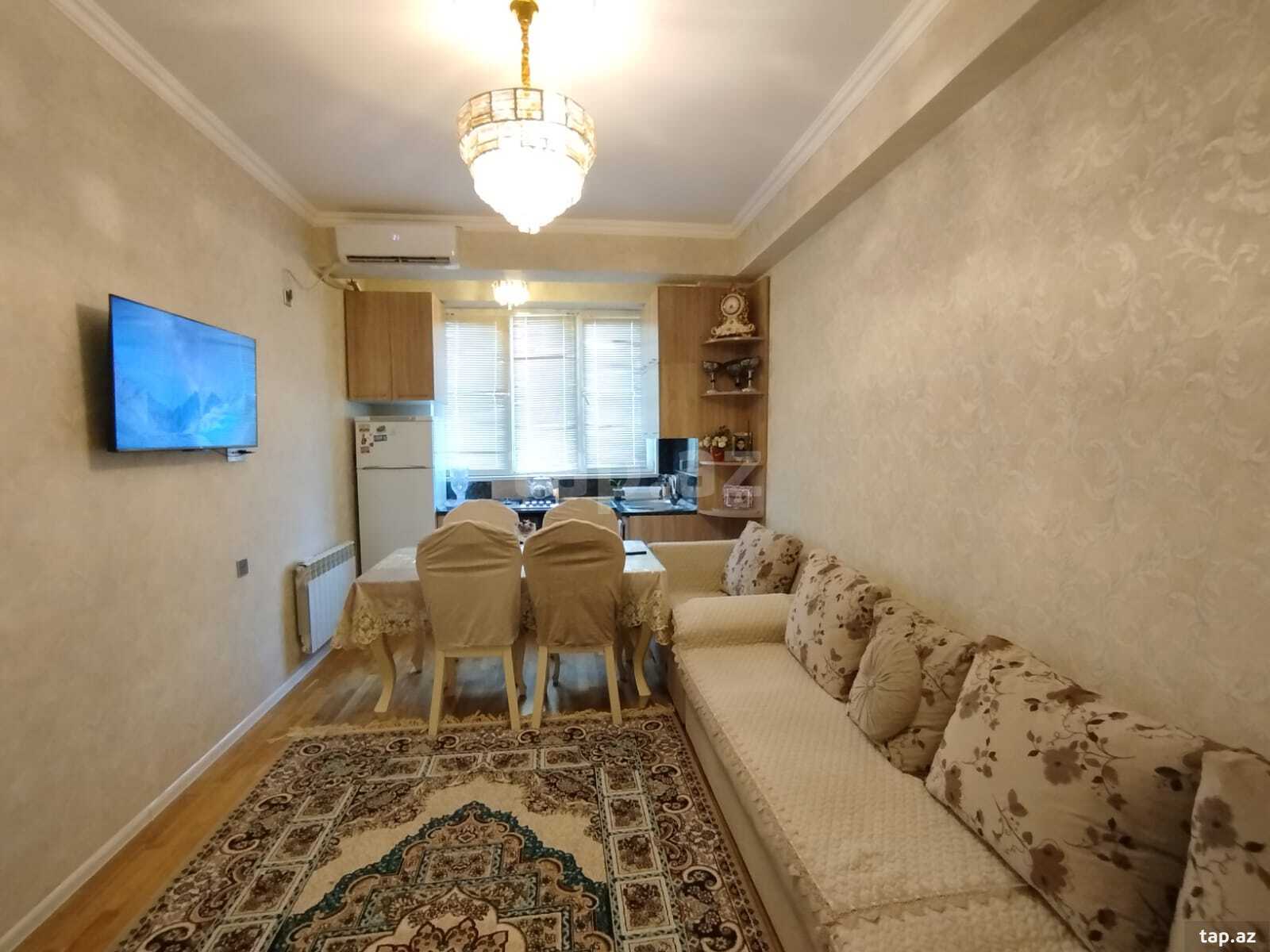 2-otaqlı yeni tikili, Yasamal r., 49 m²