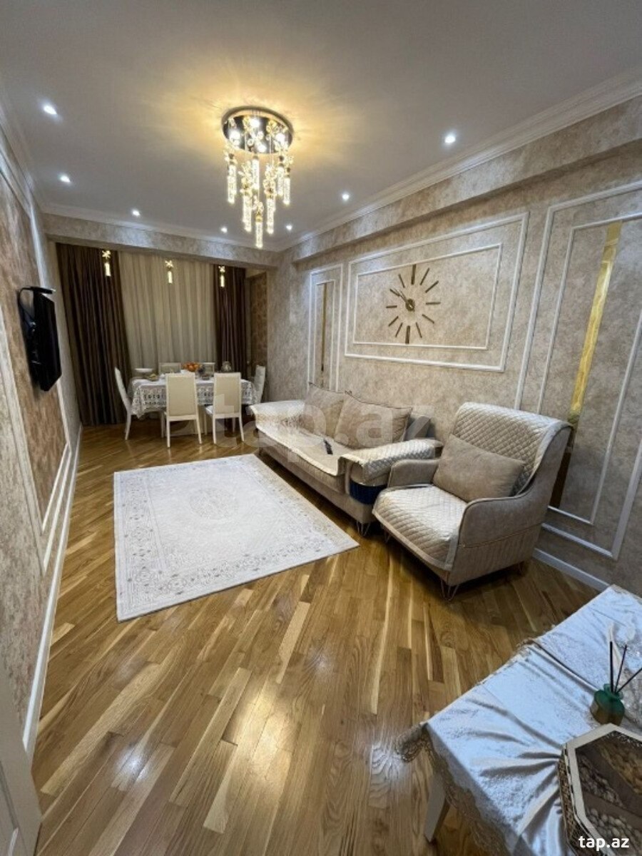 3-otaqlı yeni tikili, Həzi Aslanov m., 101 m² (2)