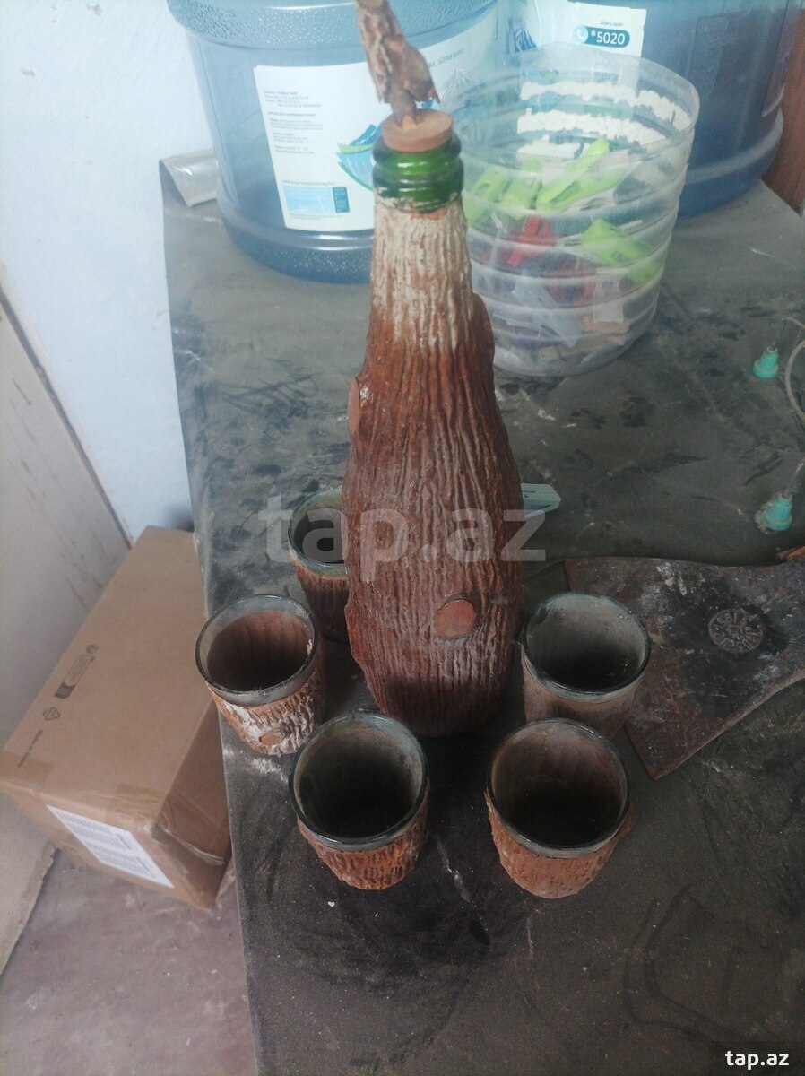 Qrafin dəsti (Əl işi) (2)