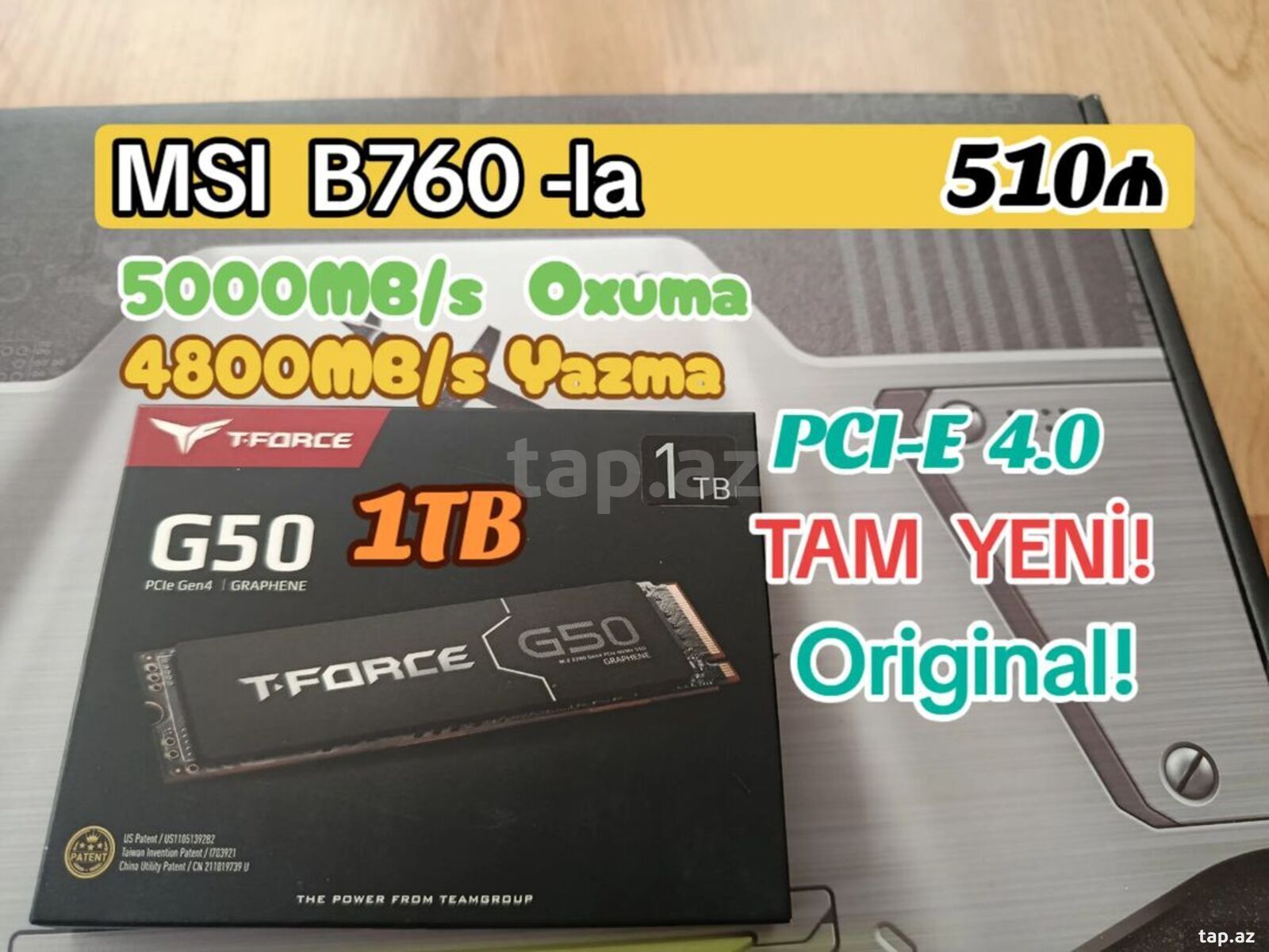 T-Force 1TB 5000MB/s M.2