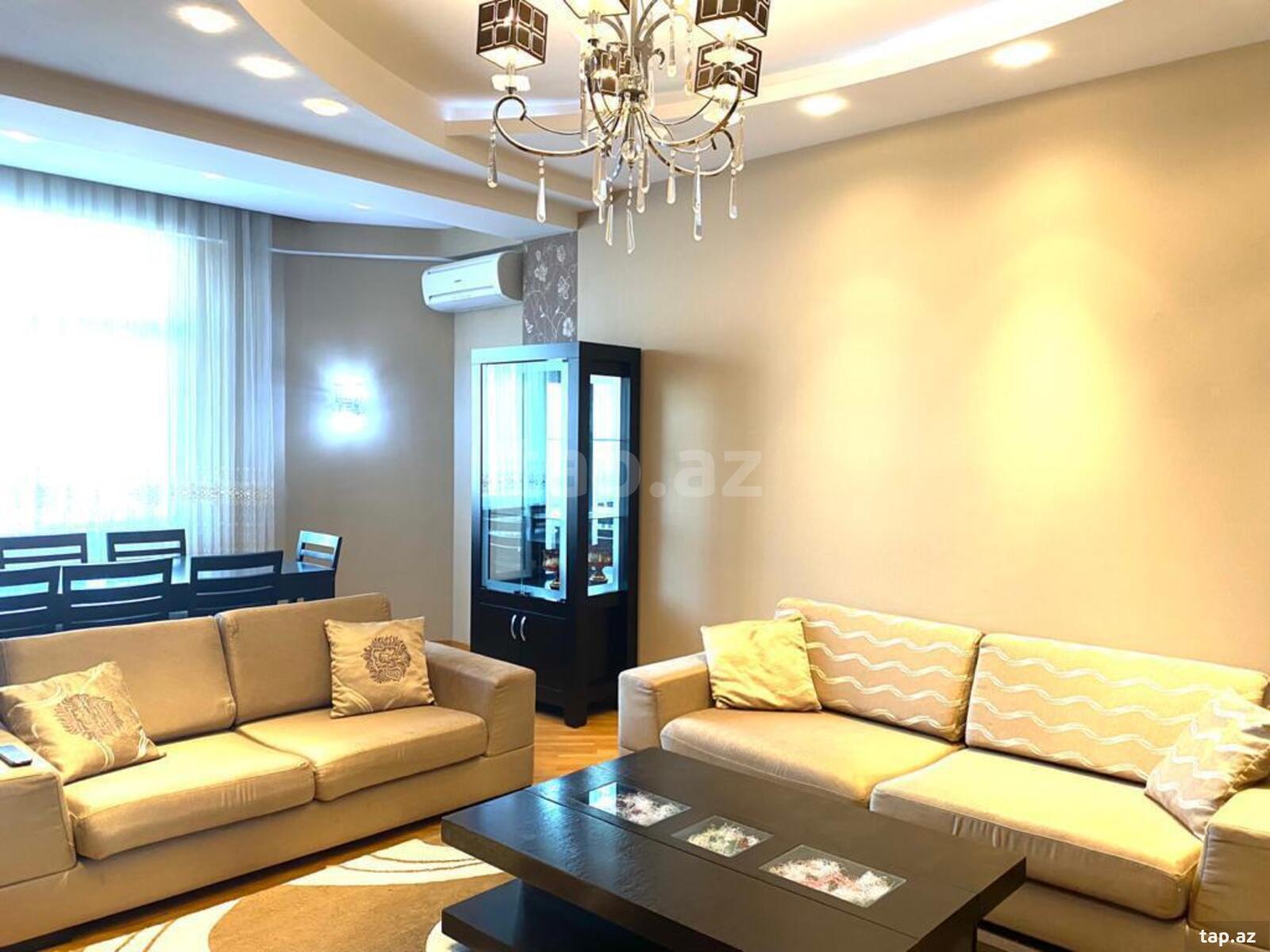 3-otaqlı yeni tikili kirayə verilir, N.Nərimanov m., 160 m²