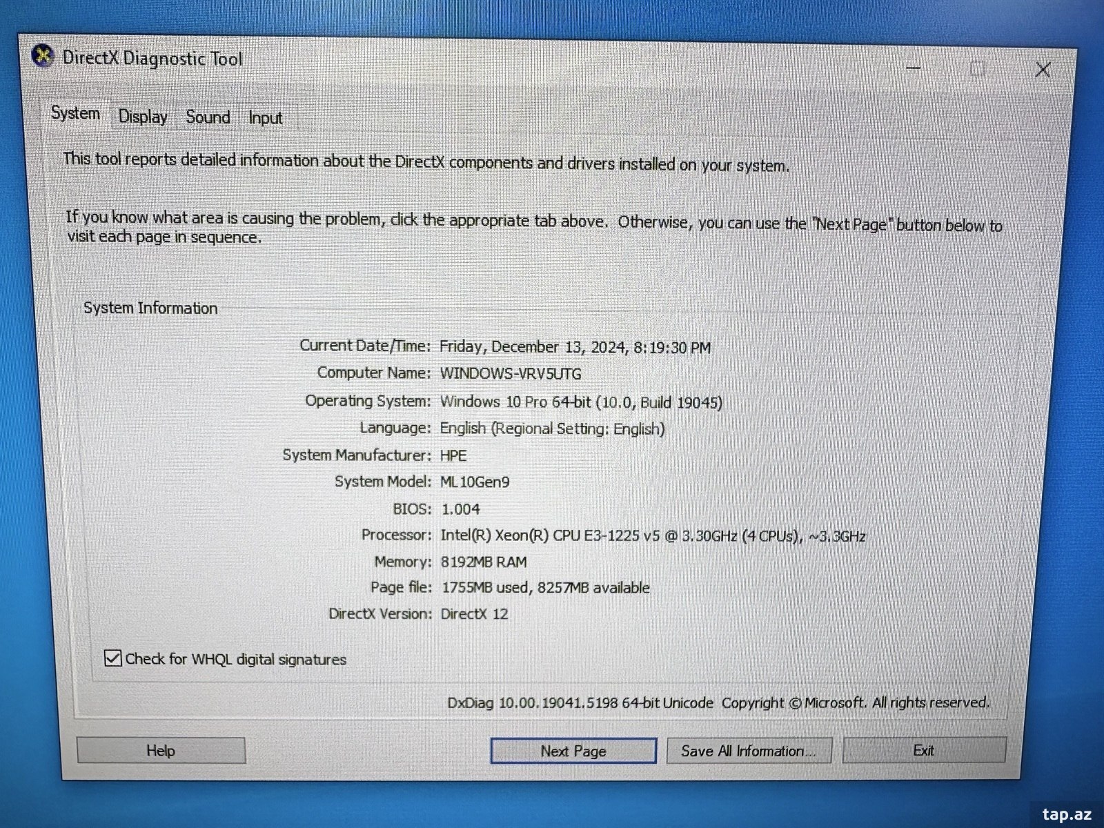 HP ProLiant ML10 Gen9 Server | Xeon E3-1225 v5 | 8GB RAM | 240GB SSD (5)