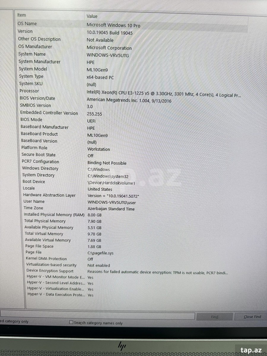 HP ProLiant ML10 Gen9 Server | Xeon E3-1225 v5 | 8GB RAM | 240GB SSD (6)