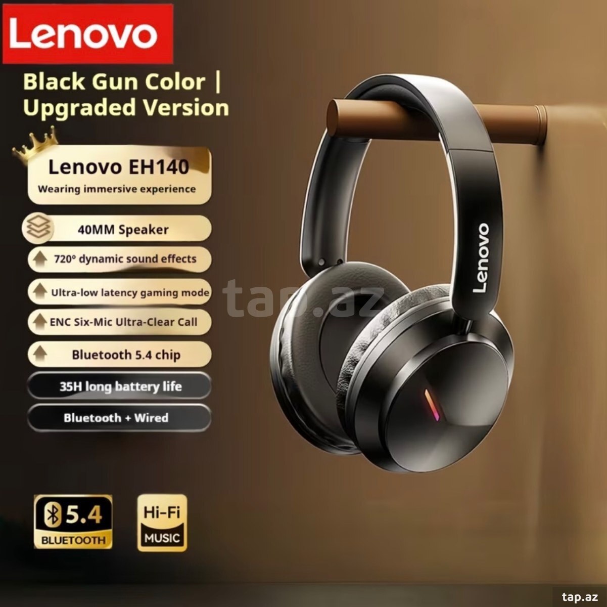 Lenovo oyun və gündəlik üçün qulaqlıq