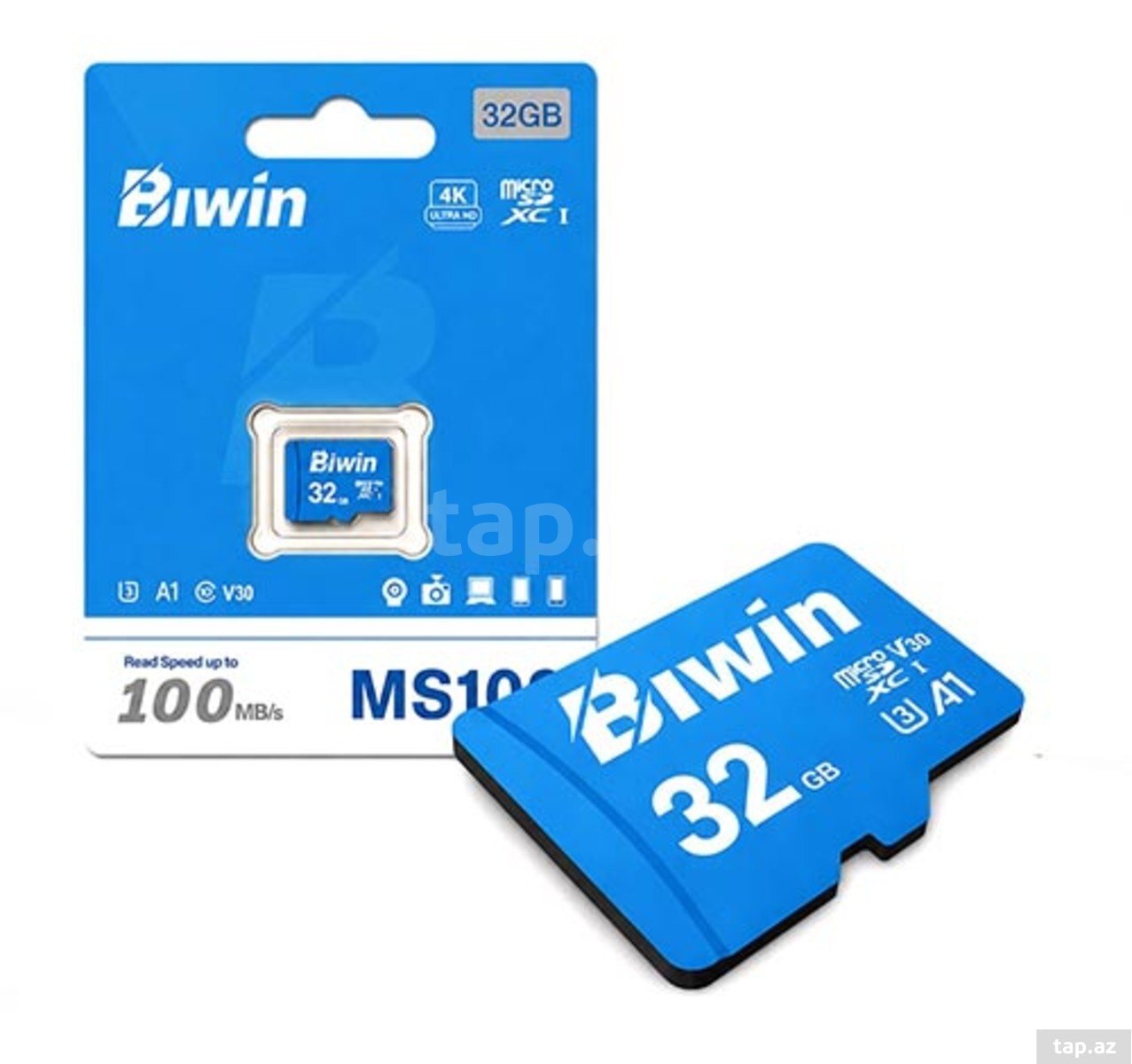 32GB Micro SD kart "Class-10 HP Bwin 100 Mbps"