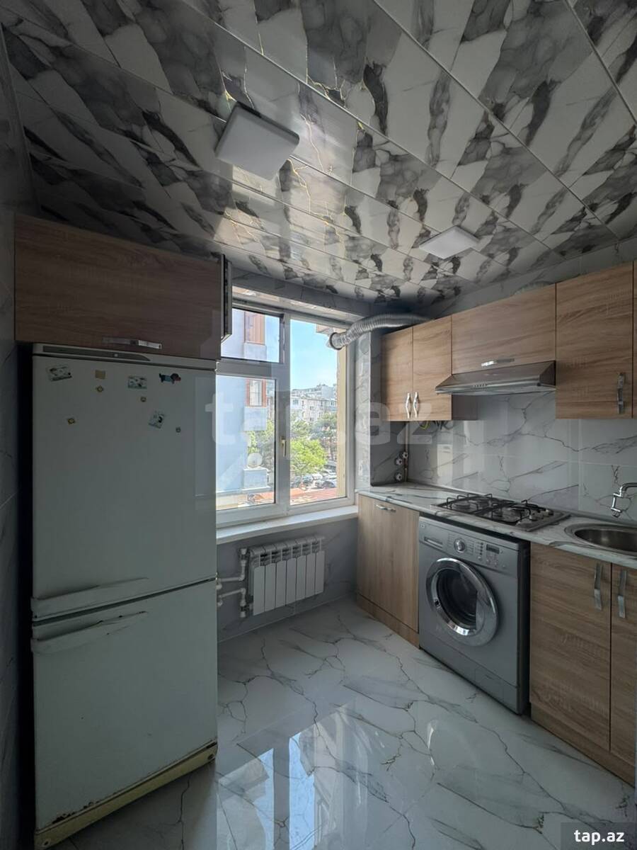 2-otaqlı mənzil kirayə verilir, Inşaatçılar m., 50 m² (12)
