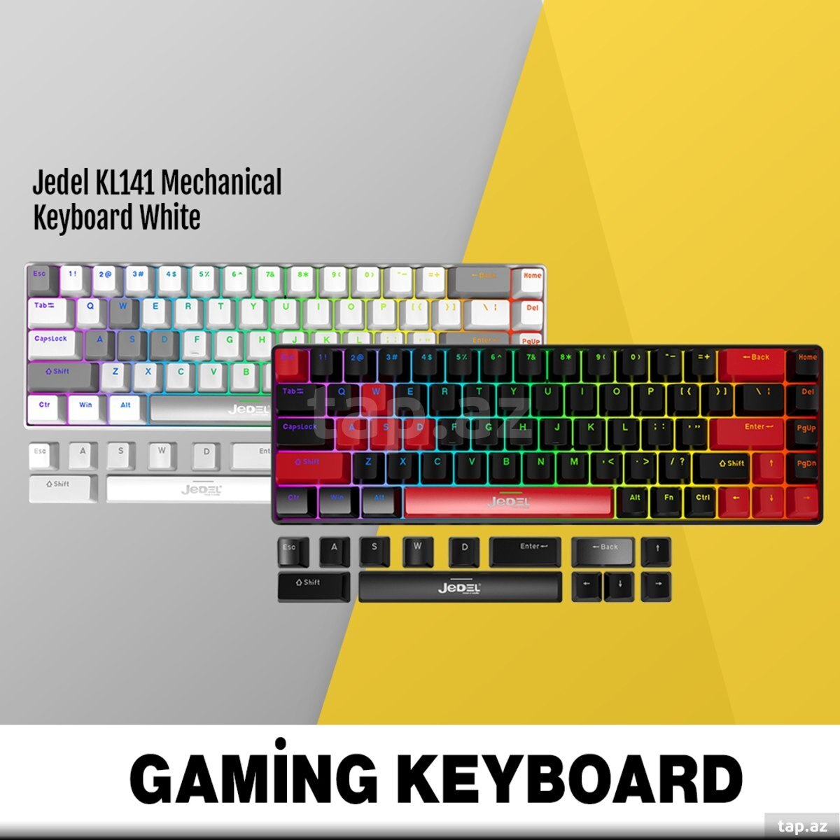 Mexaniki klaviatura White (Red switch) Jedel KL141  (16)
