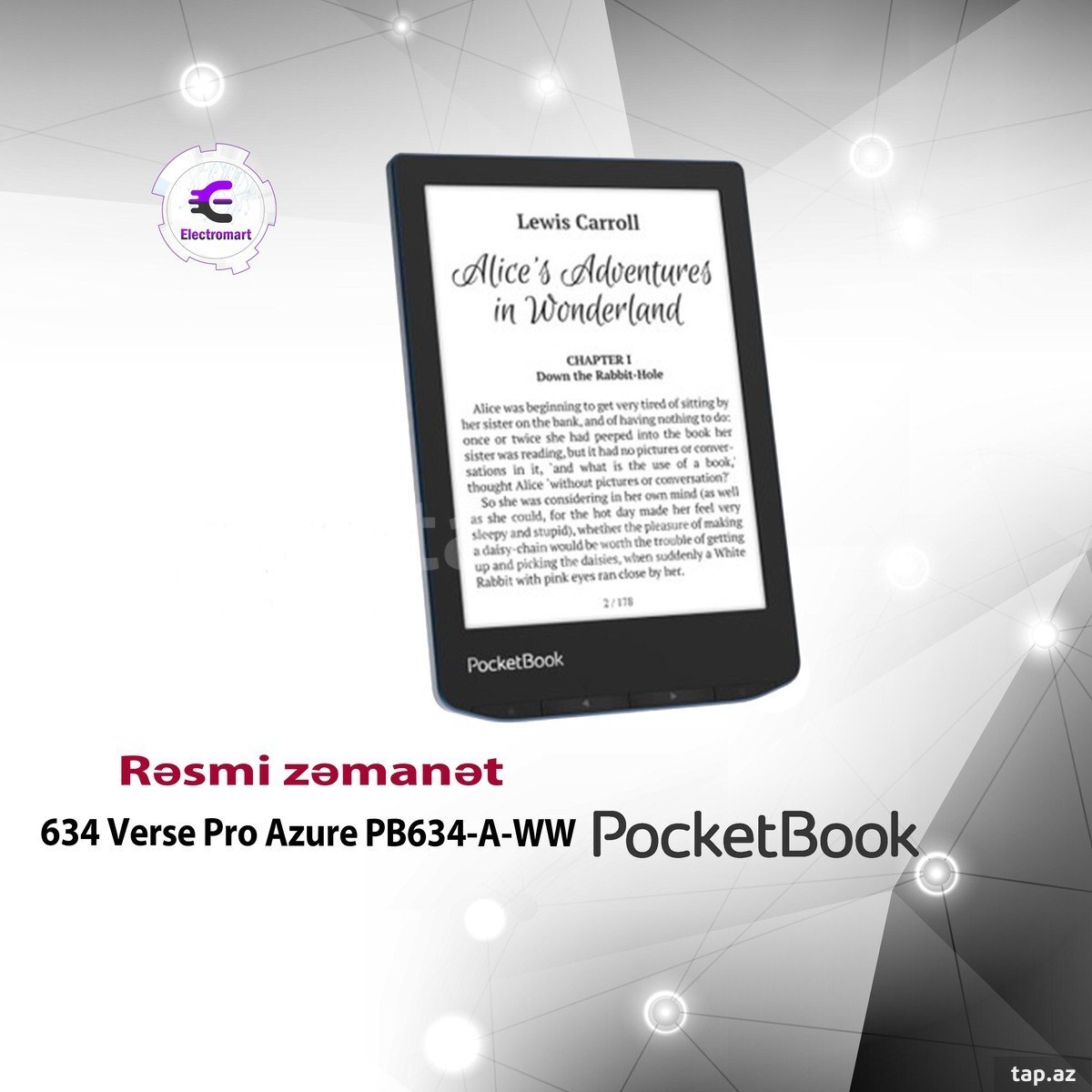 PocketBook 634 Verse Pro Azure PB634-A-WW elektron kitab oxuyucuları