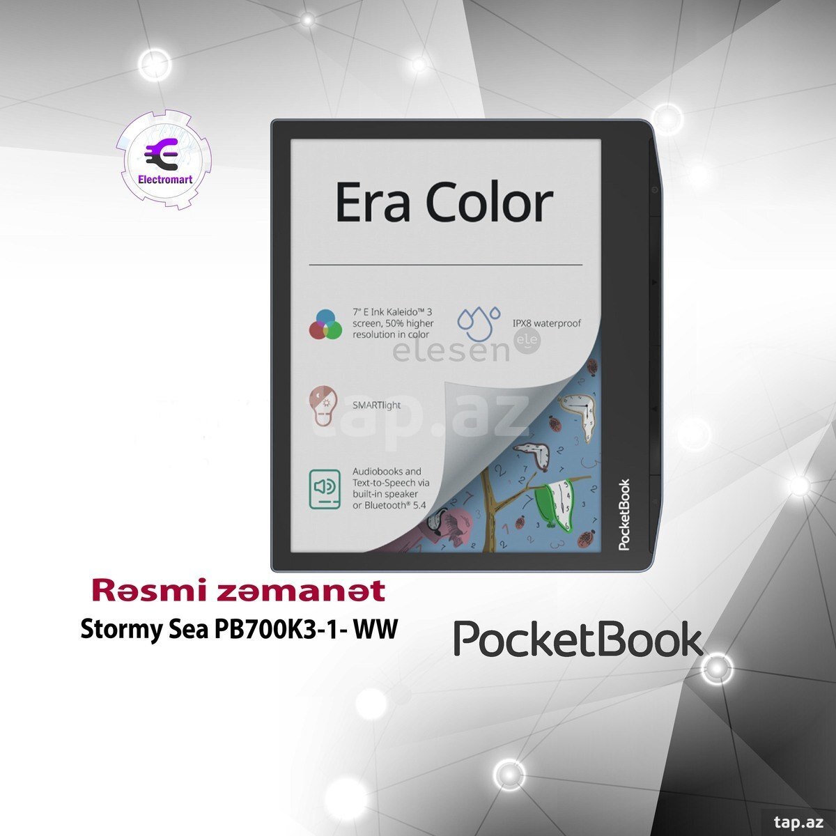 Pocketbook Era Color Stormy Sea PB700K3-1- WW elektron kitab oxuyucuları