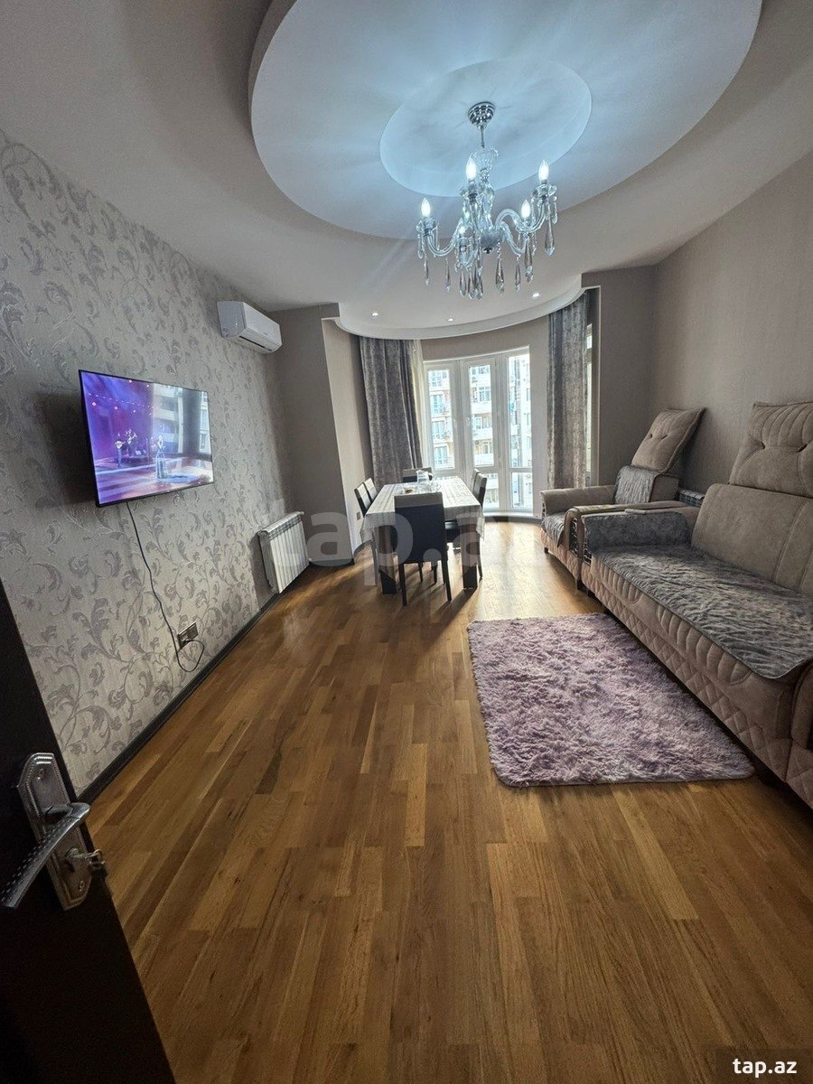3-otaqlı yeni tikili kirayə verilir, 8 Noyabr m., 84 m²
