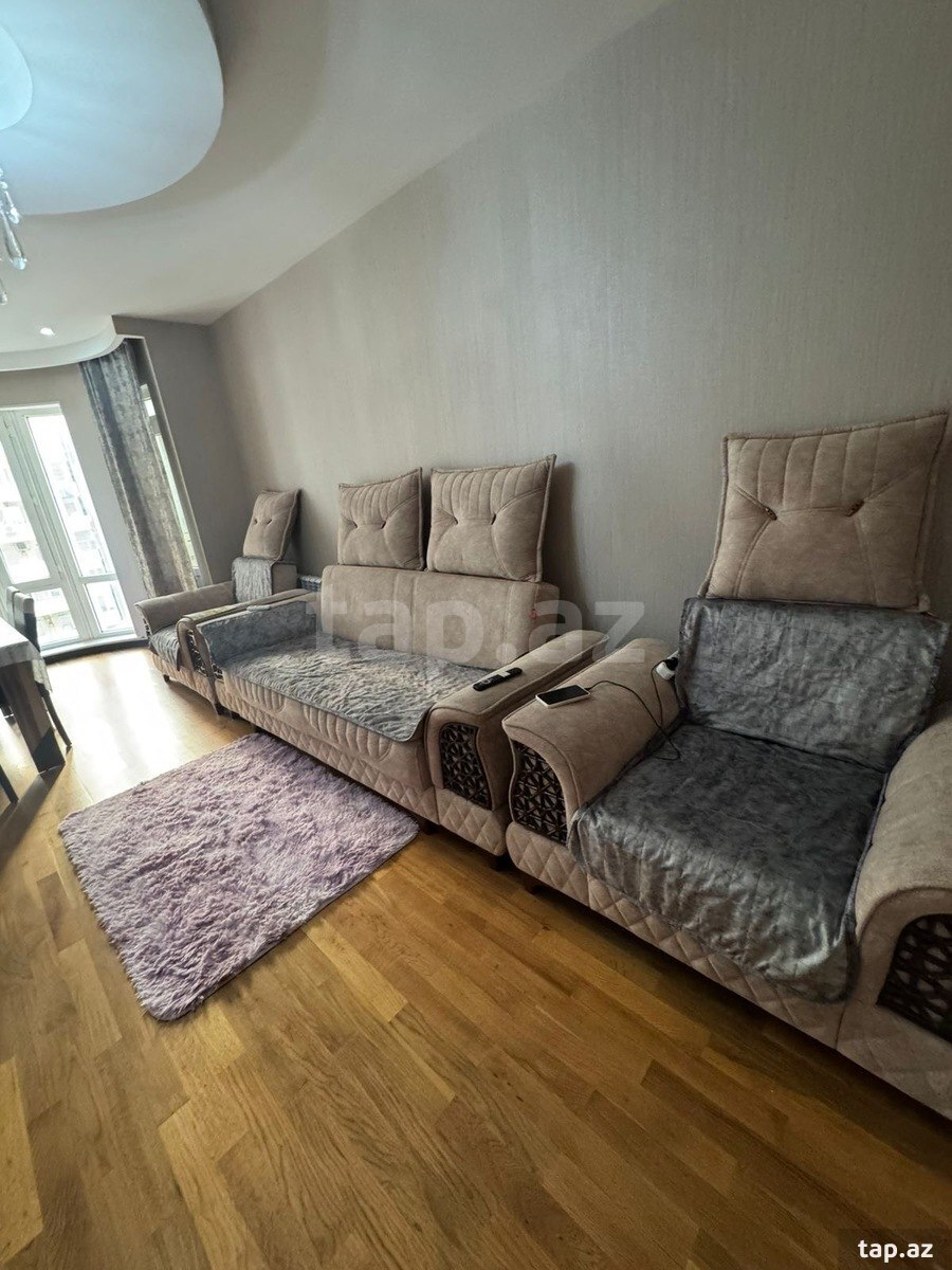 3-otaqlı yeni tikili kirayə verilir, 8 Noyabr m., 84 m² (5)