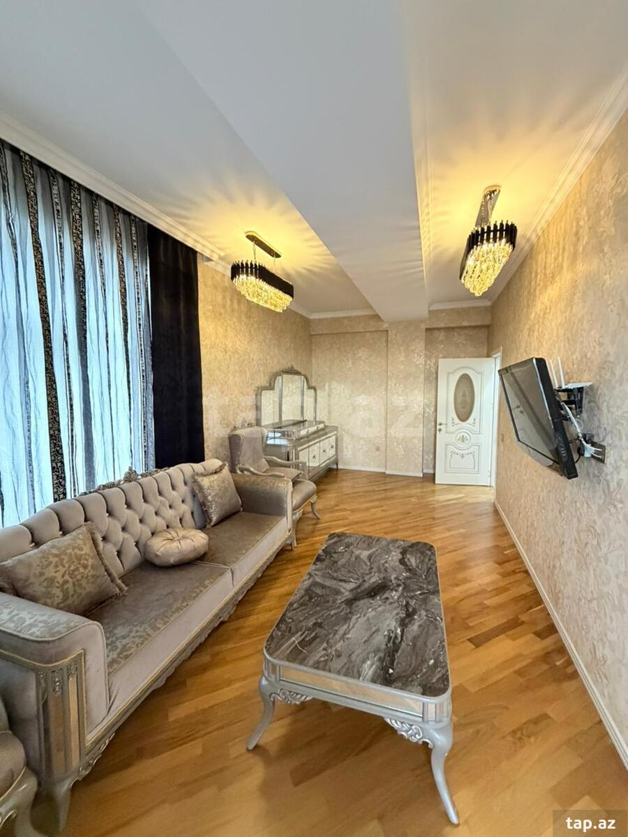 3-otaqlı yeni tikili kirayə verilir, İsfəndiyar Zülalov küç., 130 m² (3)