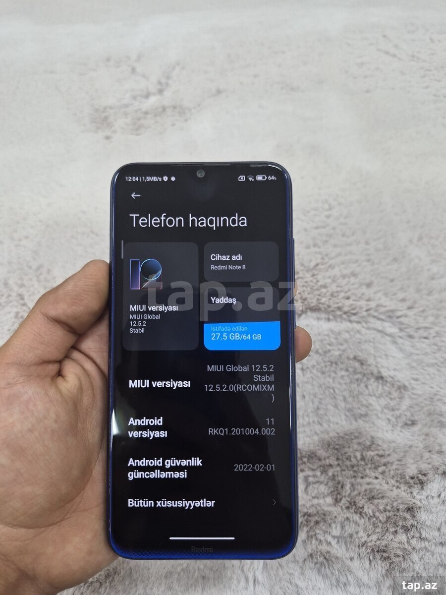 Xiaomi Redmi Note 8 Neptune Blue 64GB/4GB