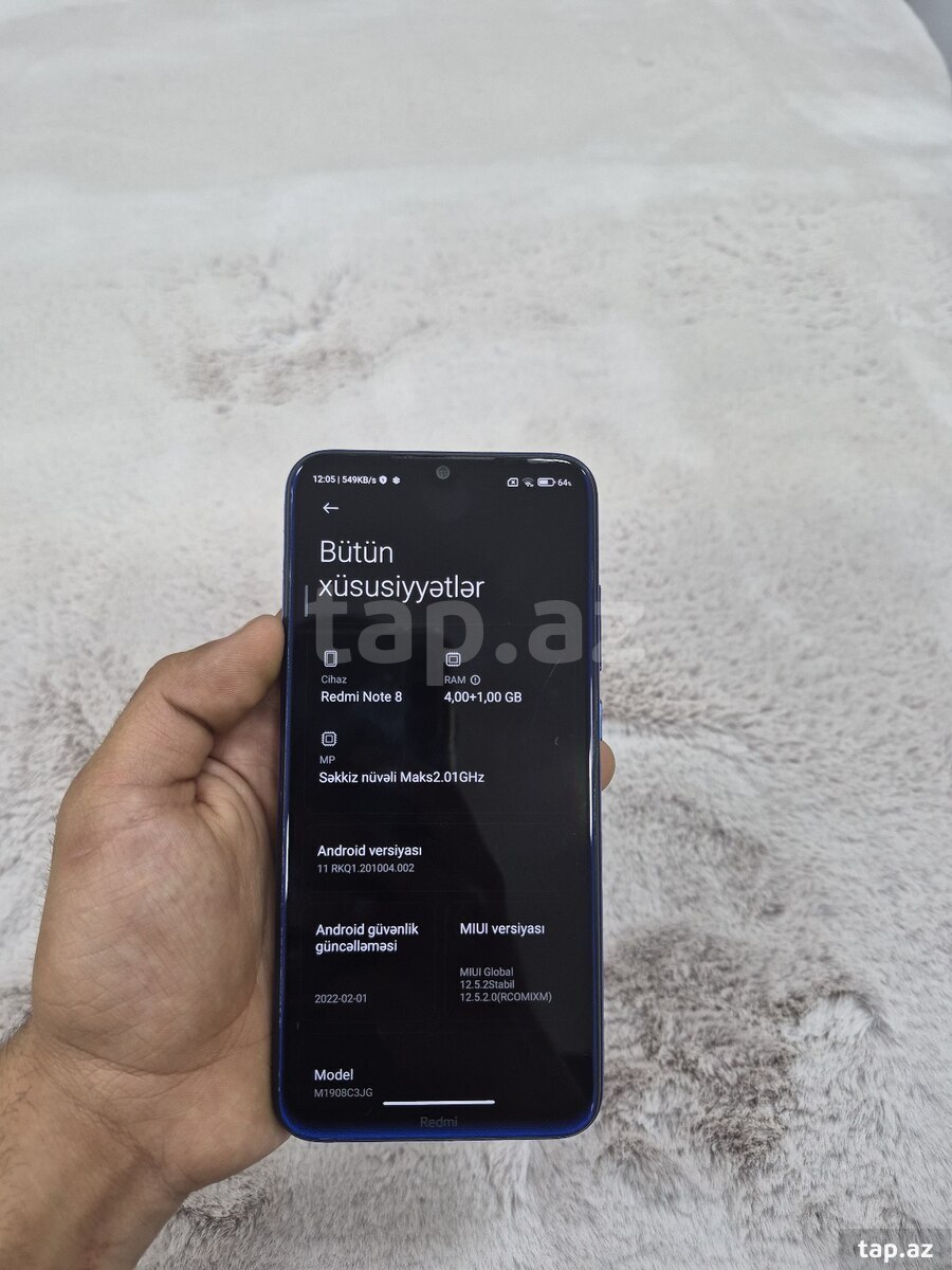 Xiaomi Redmi Note 8 Neptune Blue 64GB/4GB (8)
