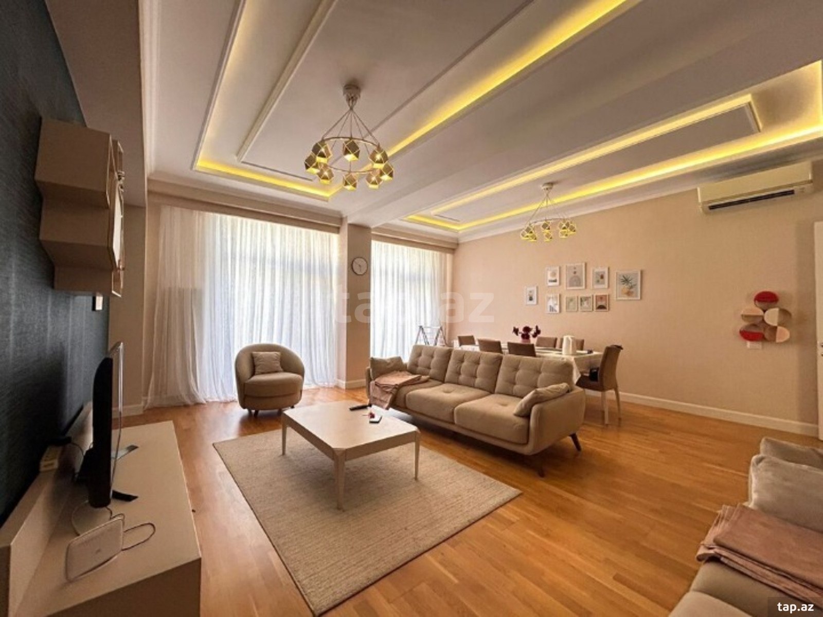3-otaqlı yeni tikili kirayə verilir, Xətai r., 135 m²