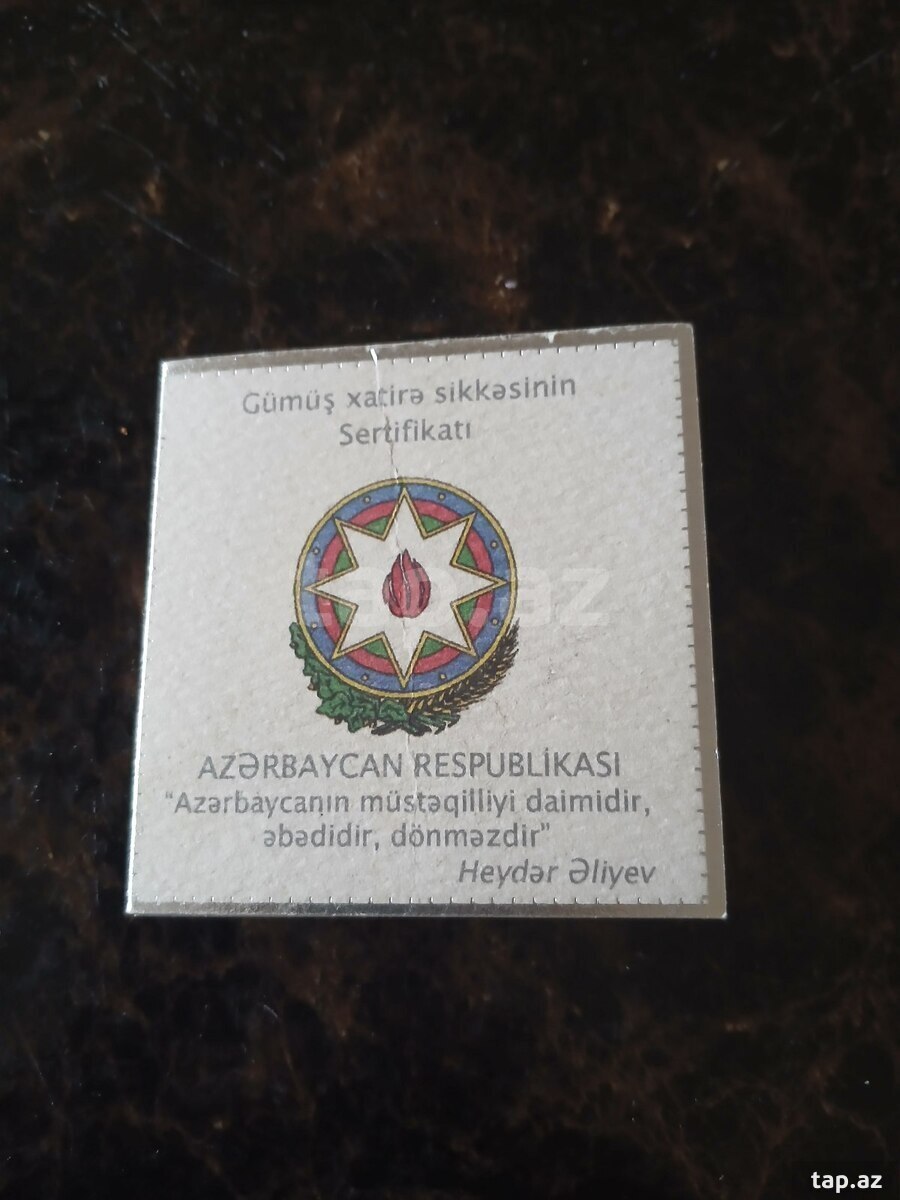 Heydər Əlijev gümüş xatirə sikkəsi  (3)