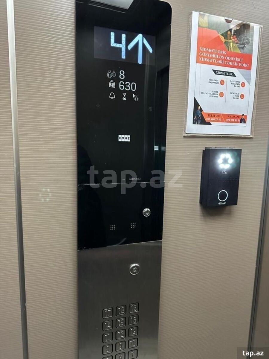 2-otaqlı yeni tikili kirayə verilir, Gəncə pr., 65 m² (12)