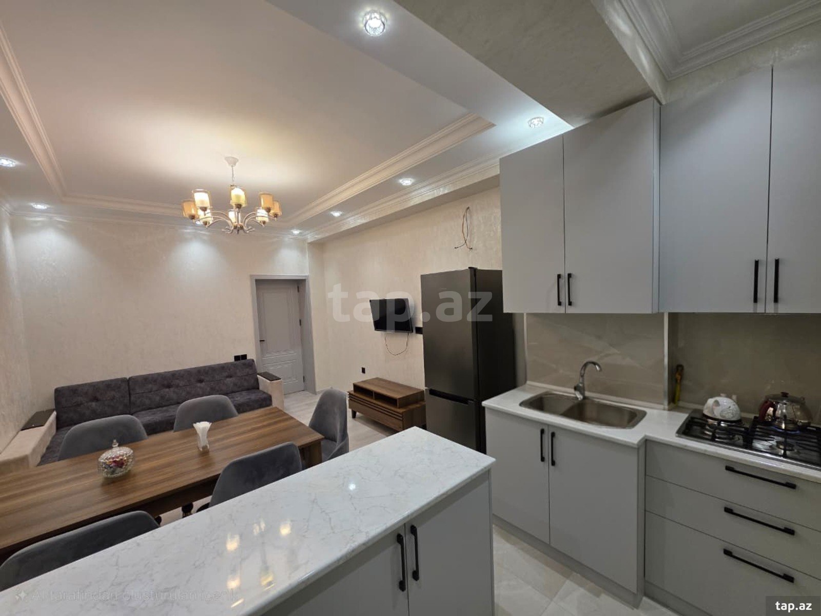 3-otaqlı yeni tikili kirayə verilir, Abbas Mirzə Şərifzadə küç., 80 m²