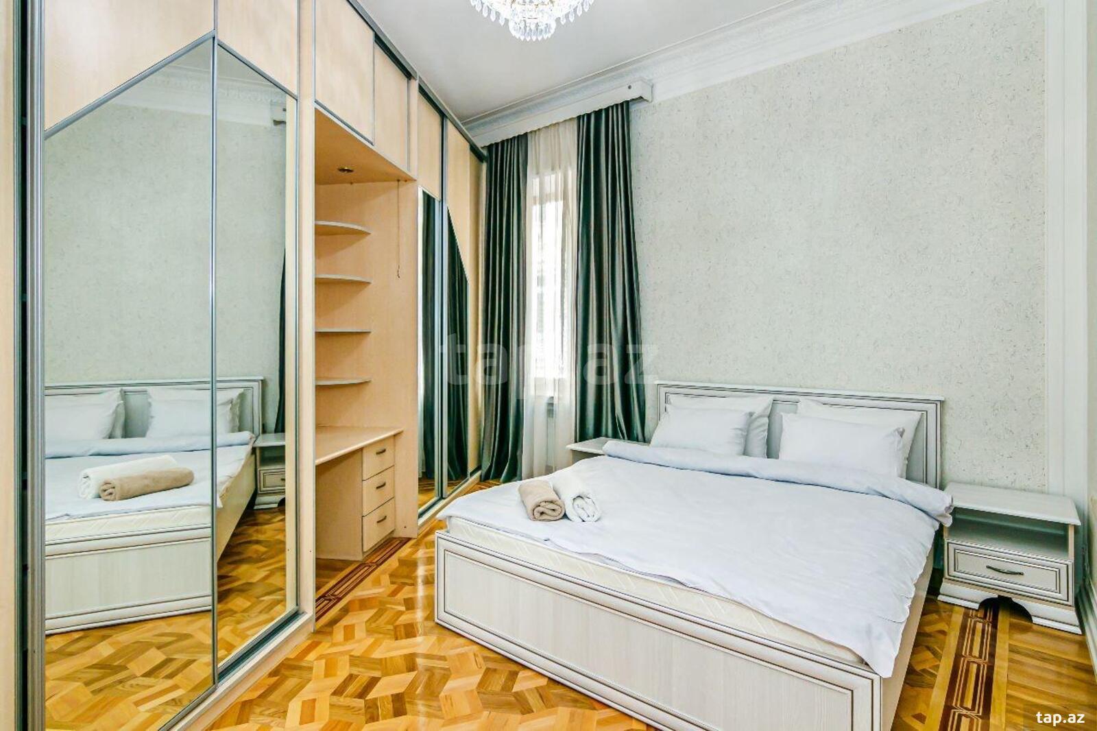 4-otaqlı mənzil kirayə verilir, Sahil m., 120 m² (12)