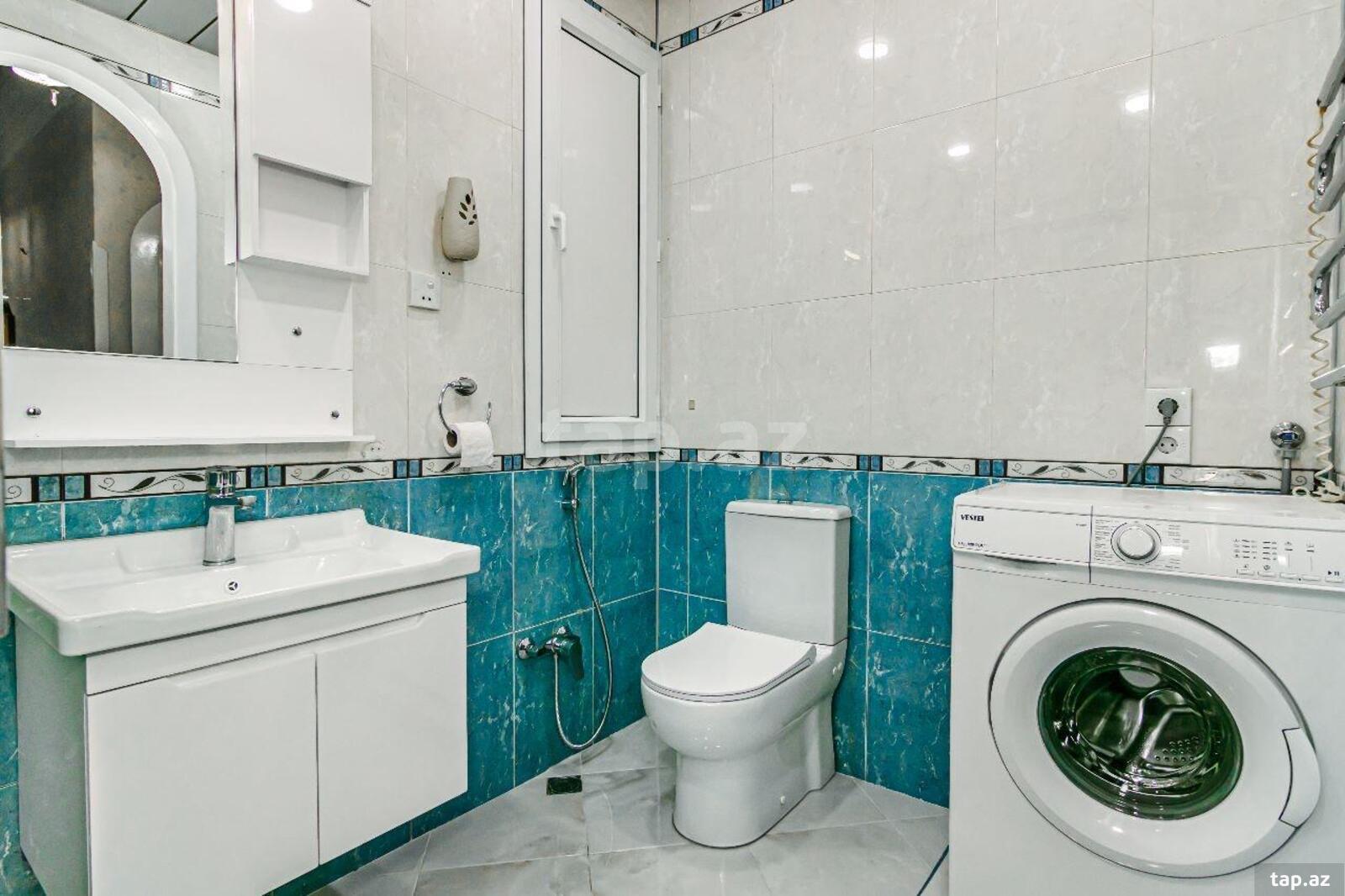 4-otaqlı mənzil kirayə verilir, Sahil m., 120 m² (24)