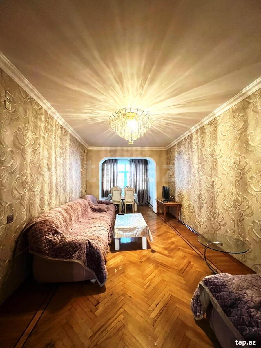 3-otaqlı mənzil kirayə verilir, Nizami m., 85 m²