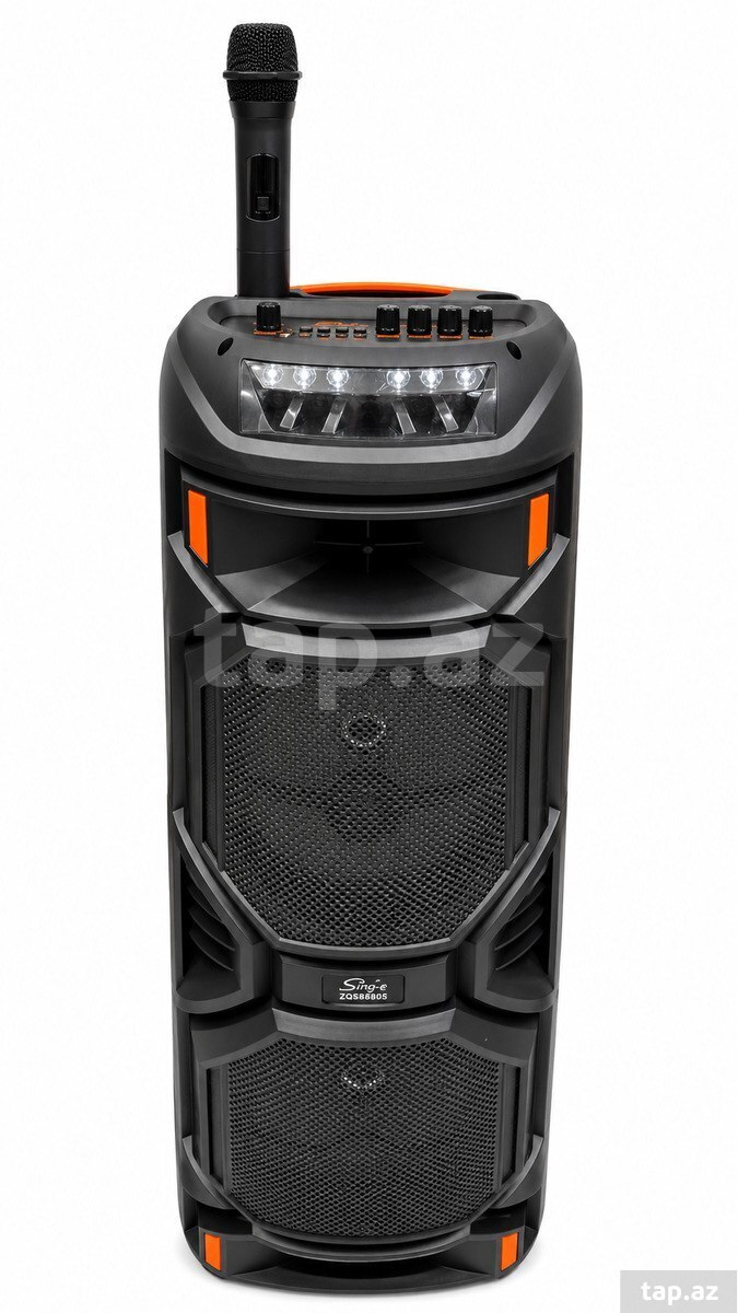 Bluetooth karaoke mikrofonlu portativ dinamik SMLA ZQS-8221 — 1