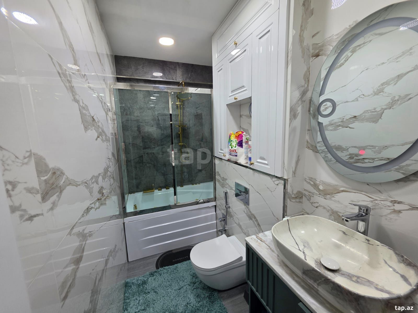 3-otaqlı yeni tikili, Həzi Aslanov m., 128 m² (15)