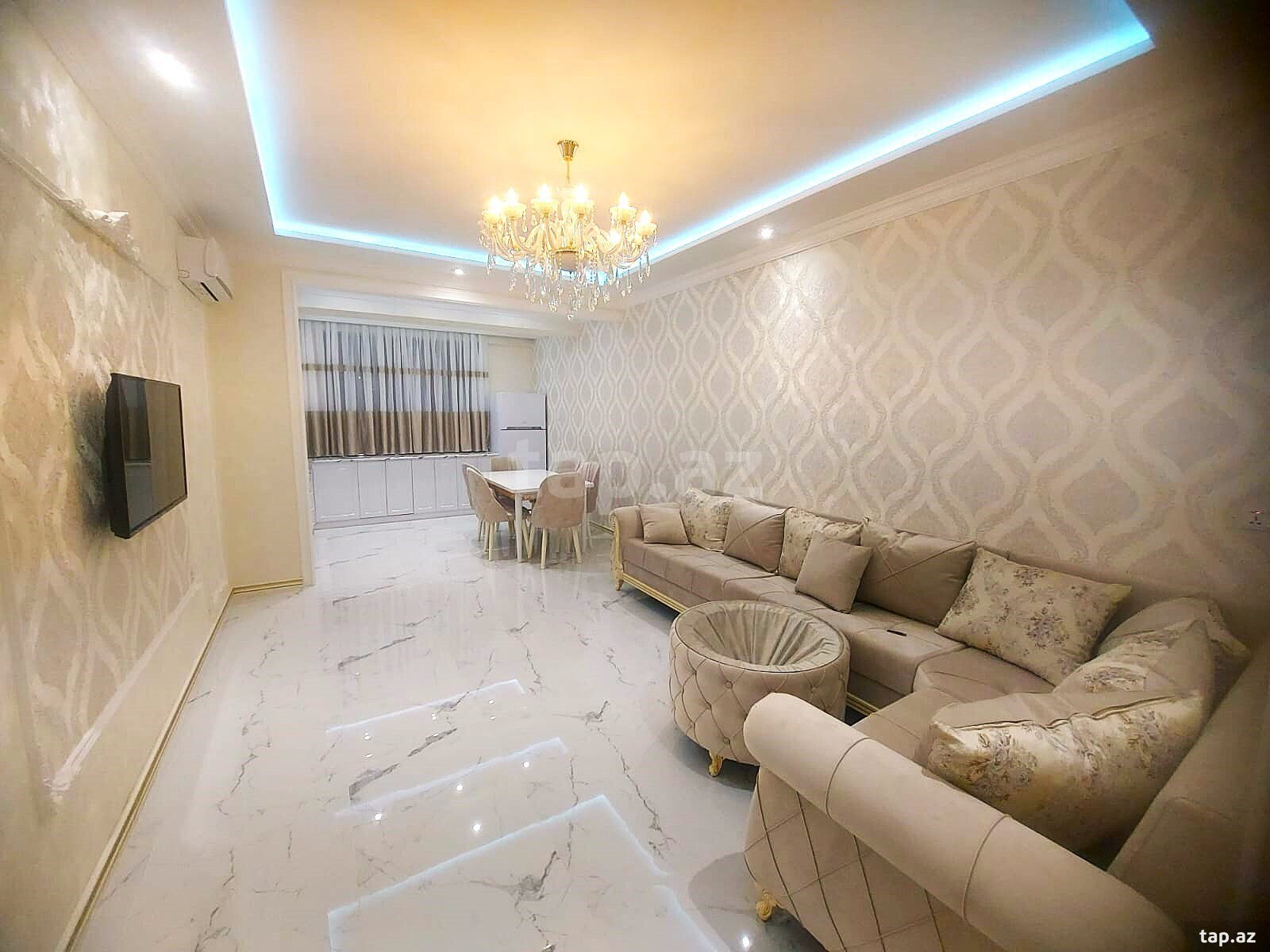 3-otaqlı yeni tikili kirayə verilir, Həsən bəy Zərdabi küç., 104 m²