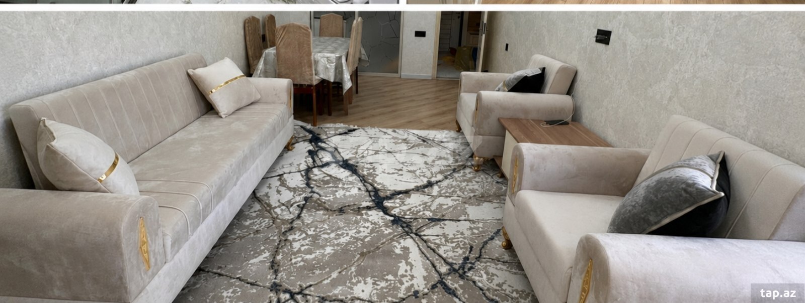 3-otaqlı yeni tikili kirayə verilir, Həzi Aslanov m., 90 m² (2)