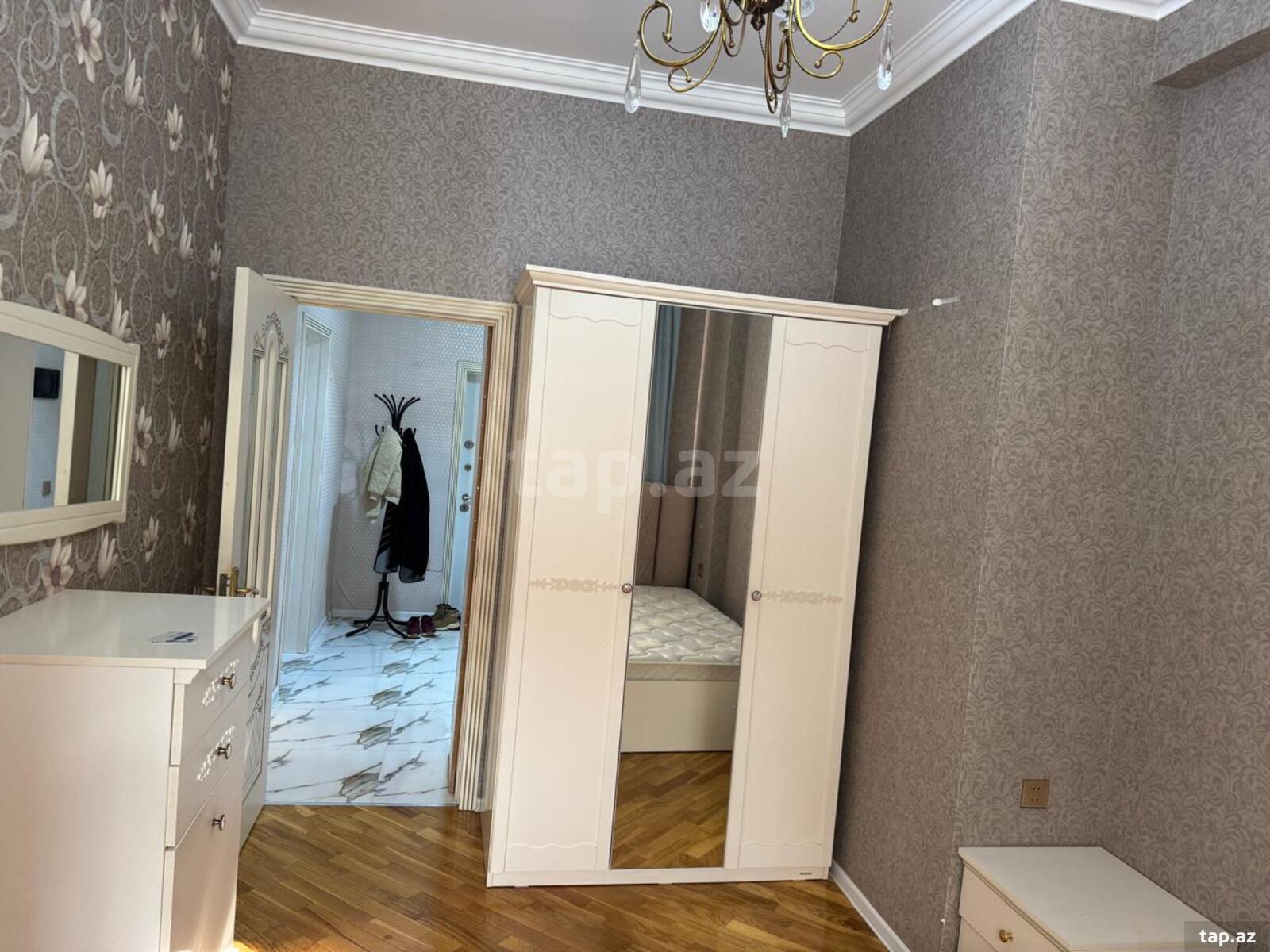 2-otaqlı yeni tikili kirayə verilir, Nəriman Nərimanov m., 60 m² (4)