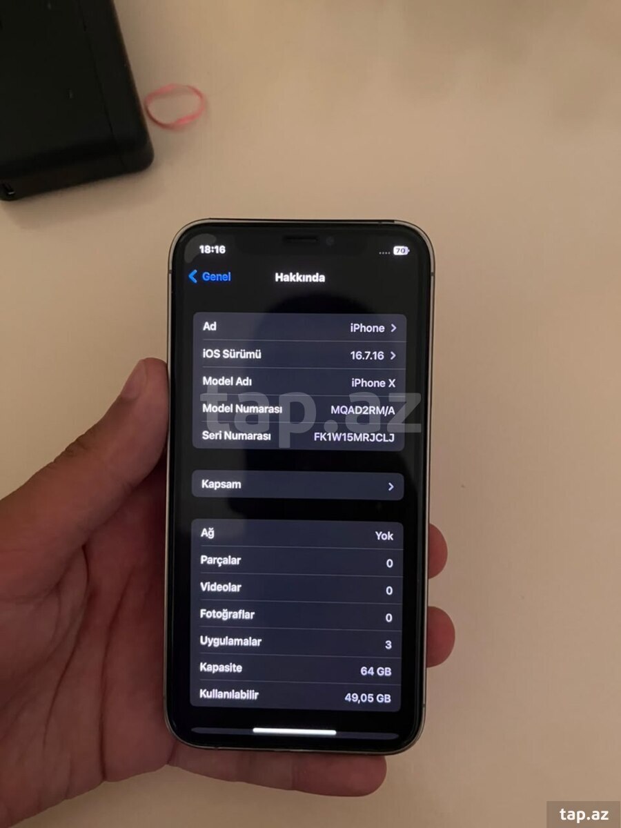 Apple iPhone X Silver 64GB/3GB (6)