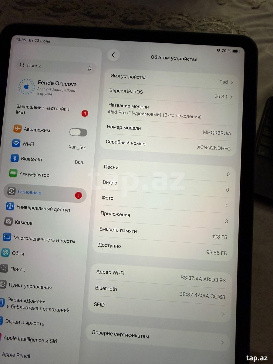 Apple iPad Pro 11 (2022) Space Gray 128GB/8GB