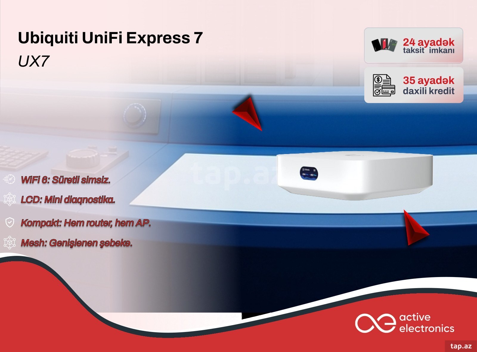 Router Ubiquiti UniFi Express 7 (UX7)