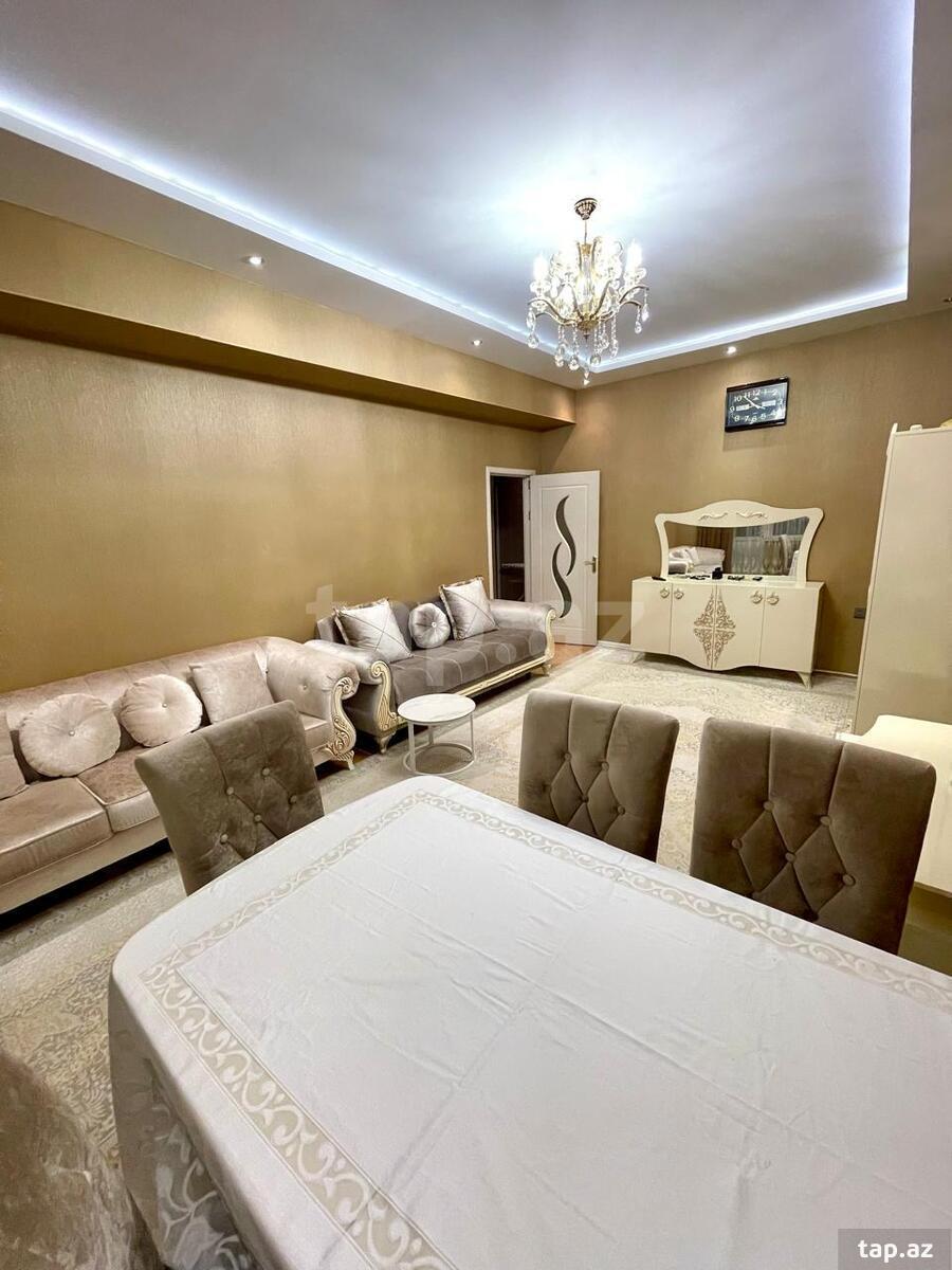 3-otaqlı yeni tikili kirayə verilir, Elmlər Akademiyası m., 110 m² (24)
