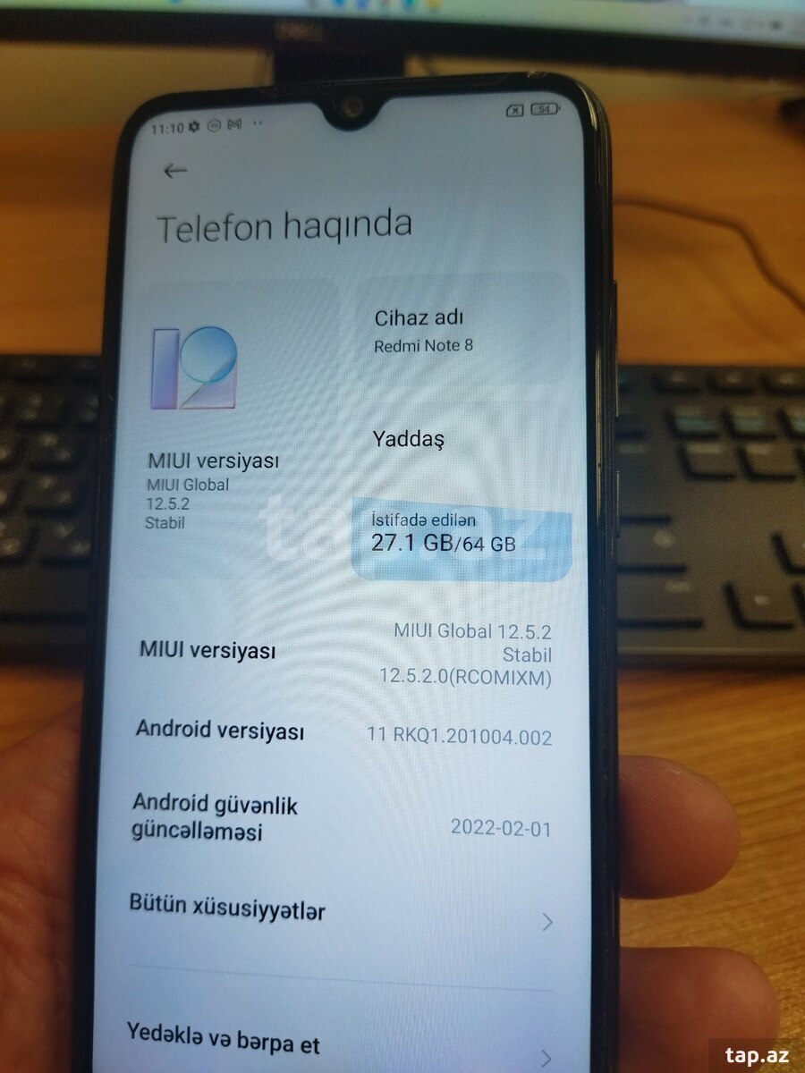 Xiaomi Redmi Note 8 Space Black 64GB/4GB
