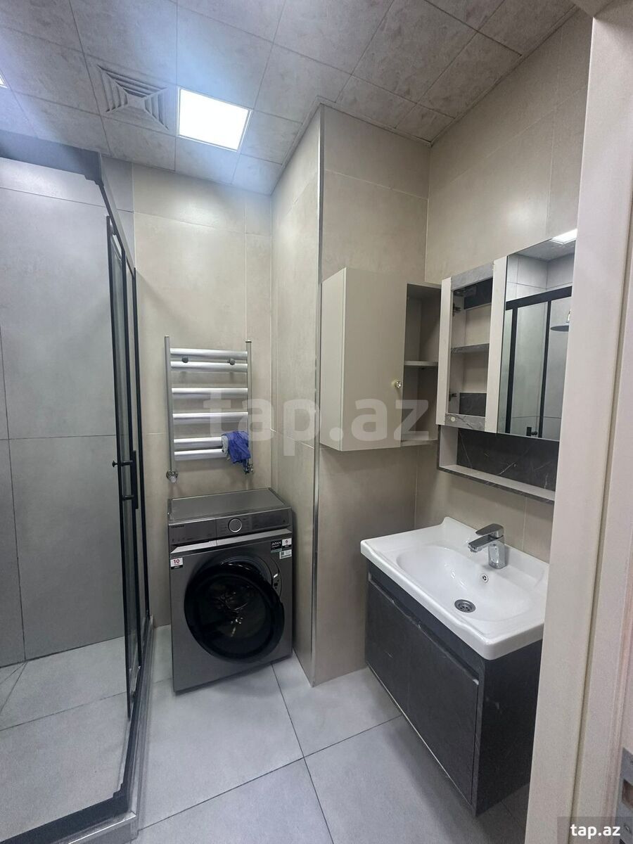 2-otaqlı yeni tikili kirayə verilir, Həsən bəy Zərdabi küç., 65 m² (14)