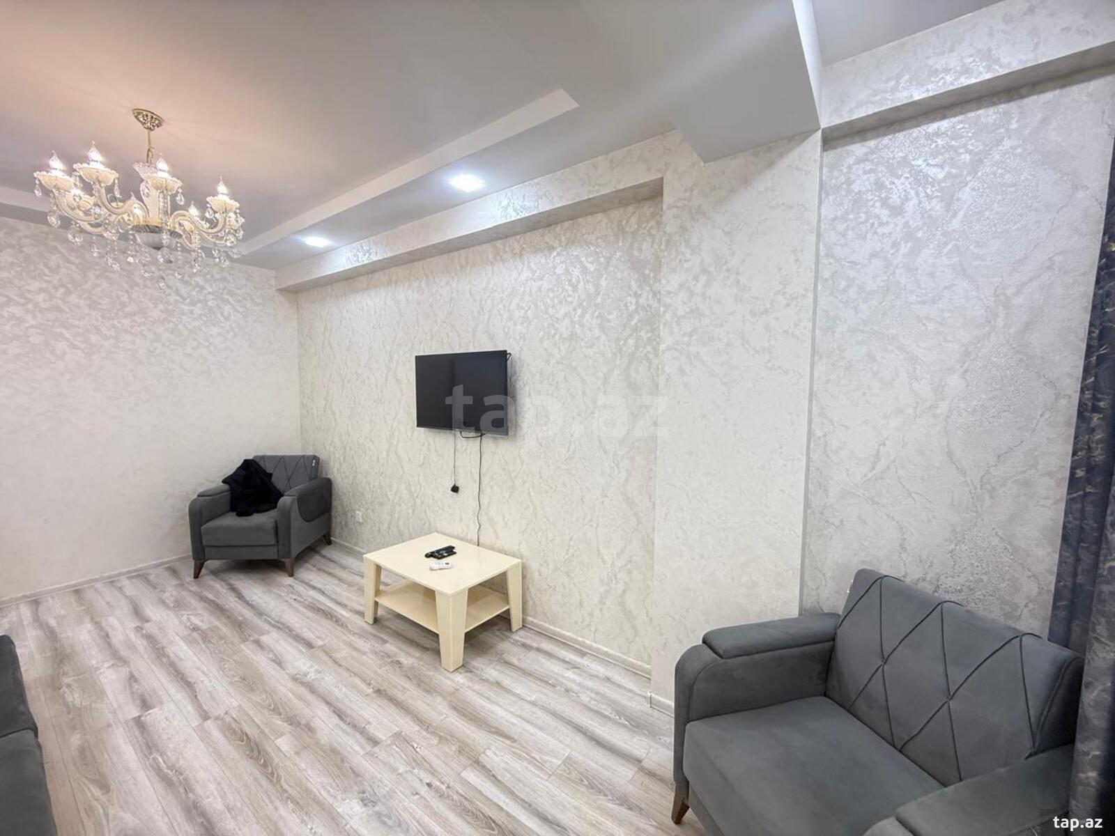 2-otaqlı yeni tikili kirayə verilir, Gəncə pr., 70 m² (2)